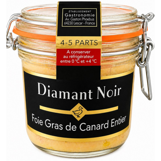 FOIE GRAS DE CANARD ENTIER DIAMANT NOIR 180G