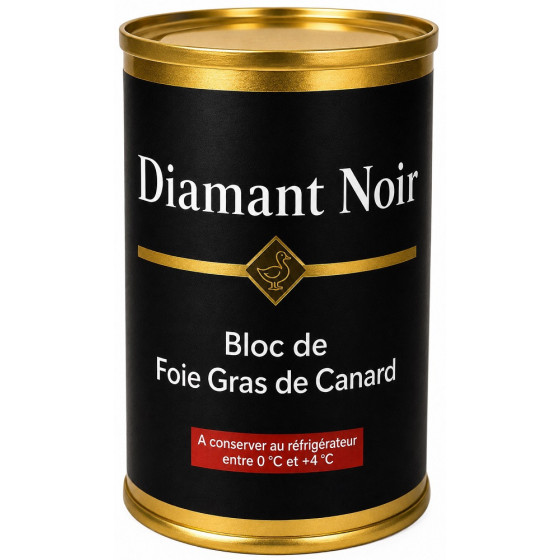BLOC DE FOIE GRAS DE CANARD DIAMANT NOIR 350G