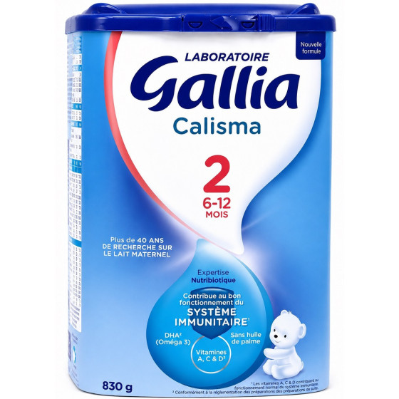 LAIT EN POUDRE BÉBÉ GALLIA CALISMA 2ÈME AGE 830G