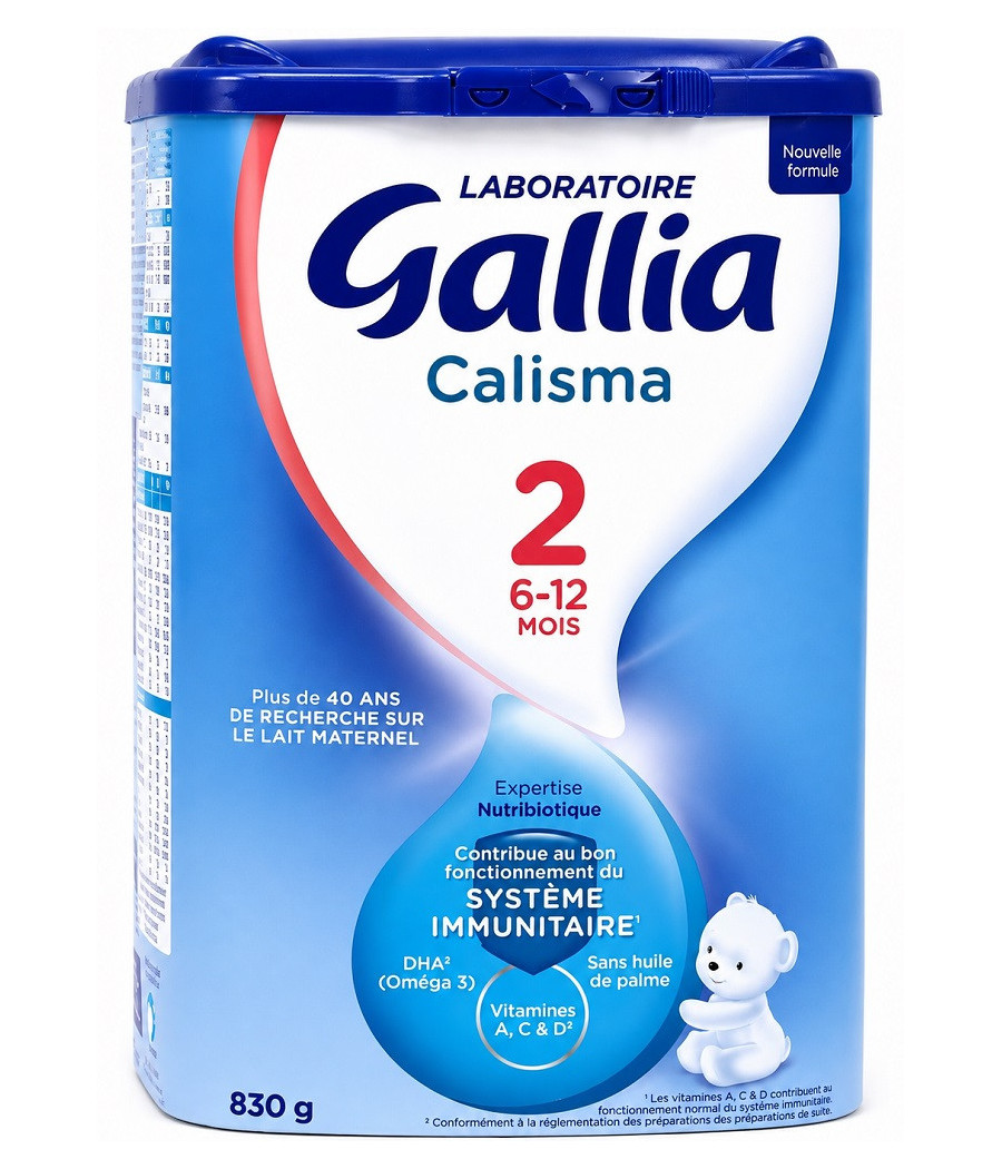 LAIT EN POUDRE BÉBÉ GALLIA CALISMA 2ÈME AGE 830G