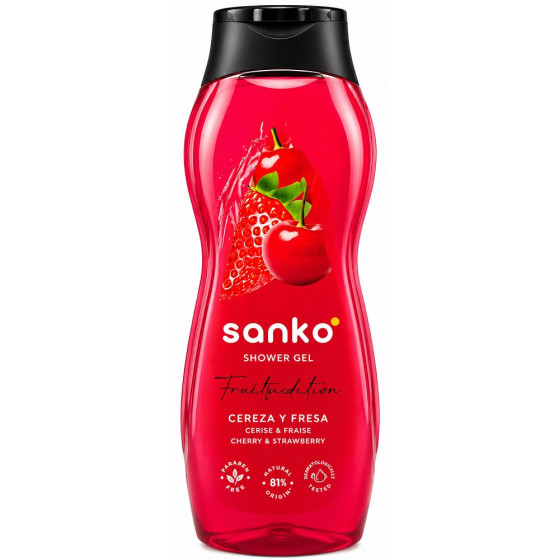 GEL DE BAIN SANKO FRUITS ROUGES 1,25L