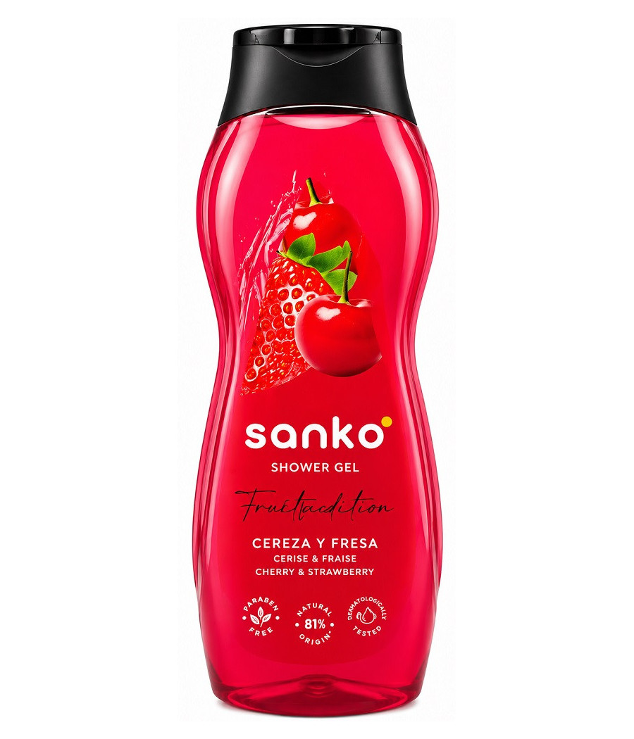 GEL DE BAIN SANKO FRUITS ROUGES 1,25L