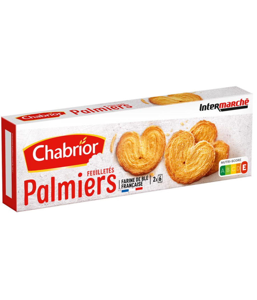 FEUILLETES PALMIERS CHABRIOR 100G