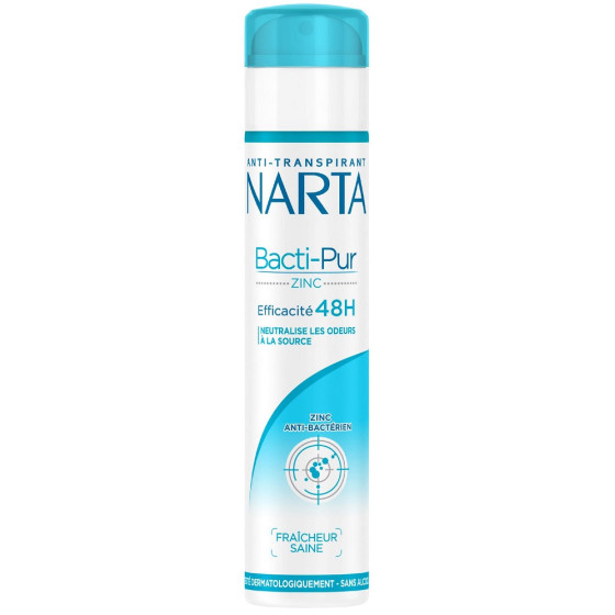 DÉODORANT SPRAY NARTA BACTI PUR ANTI TRANSPIRANT 48H 200ML