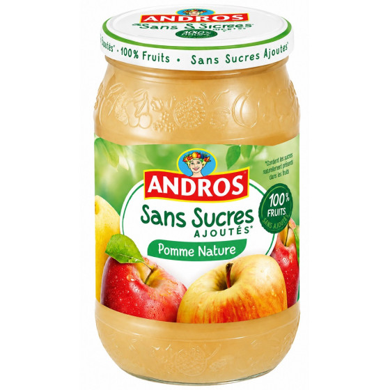 COMPOTE ANDROS POMME NATURE 730G
