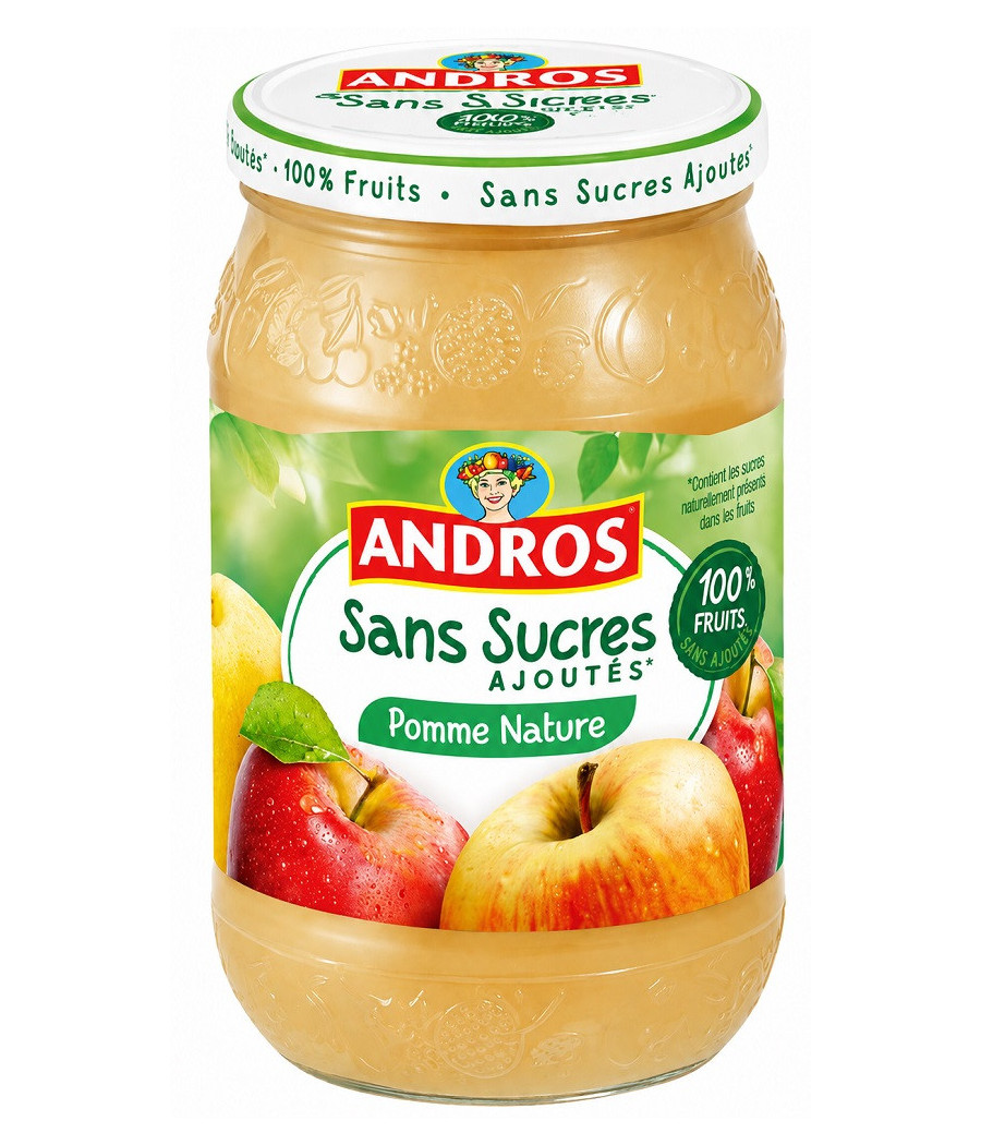 COMPOTE ANDROS POMME NATURE 730G