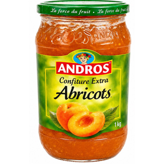 CONFITURE ANDROS EXTRA ABRICOT 1KG