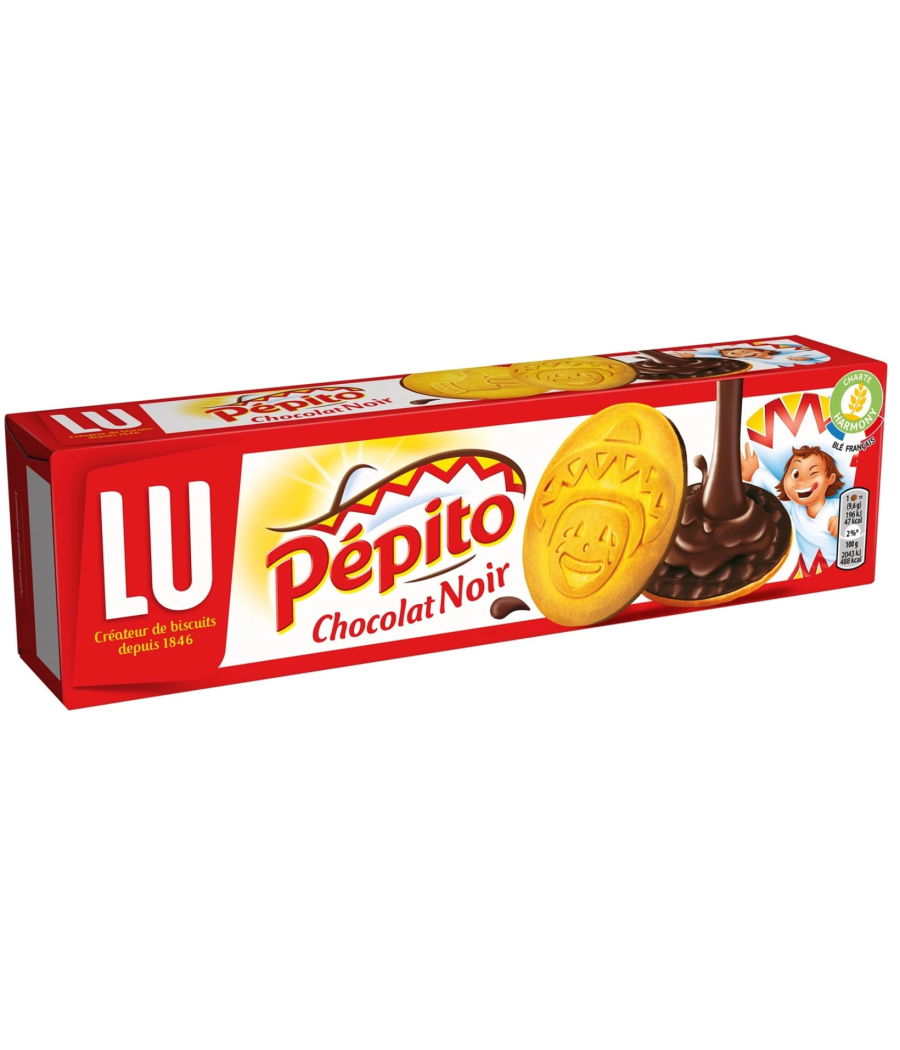PEPITO CHOCOLAT NOIR LU 20 BISCUITS 192G