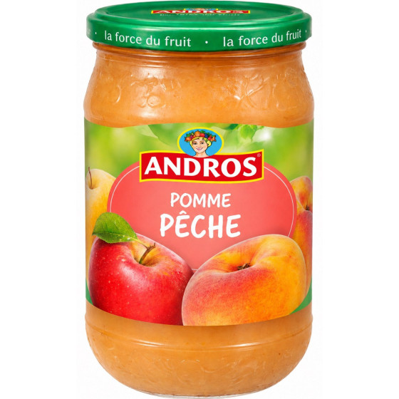 COMPOTE ANDROS POMME PÊCHE 730G