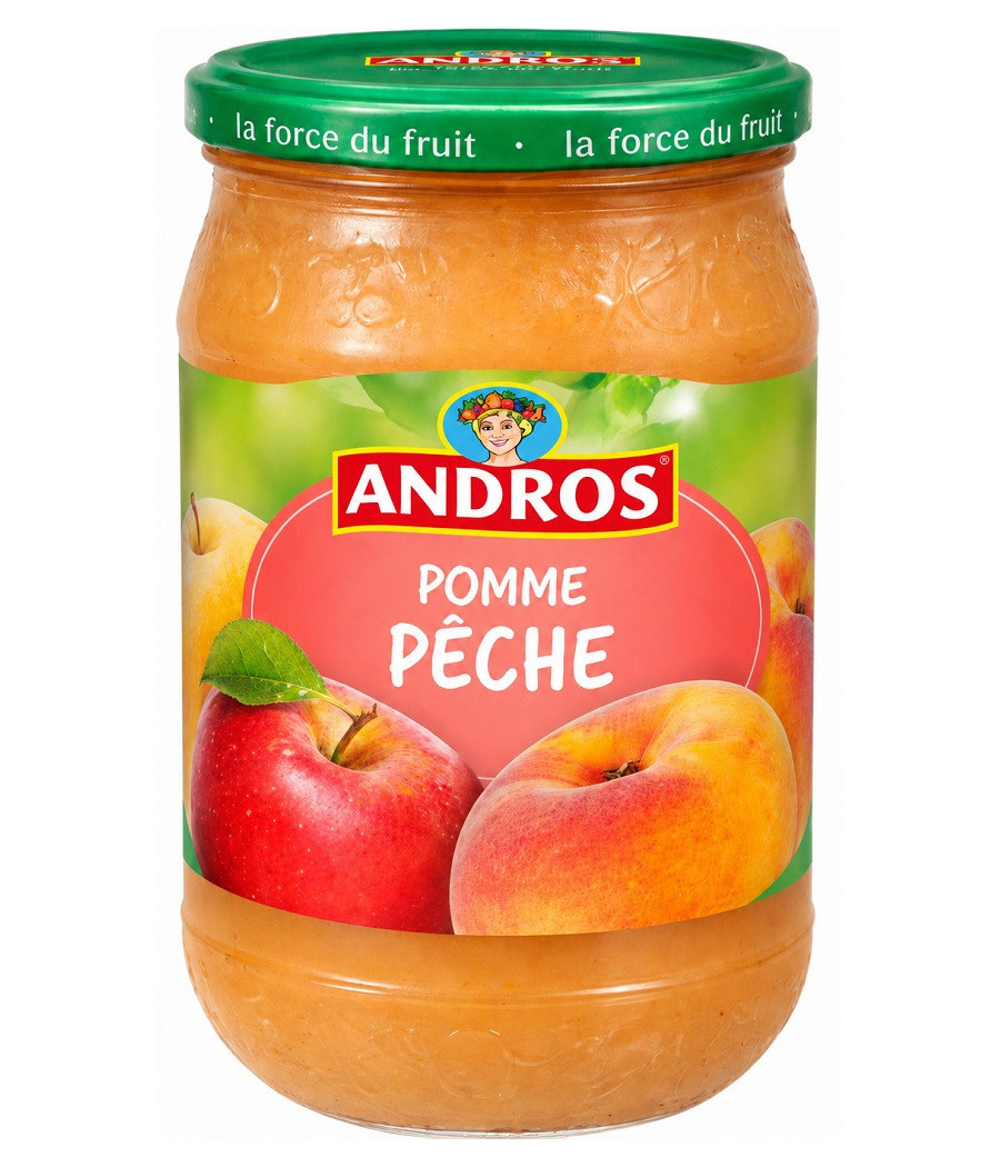 COMPOTE ANDROS POMME PÊCHE 730G