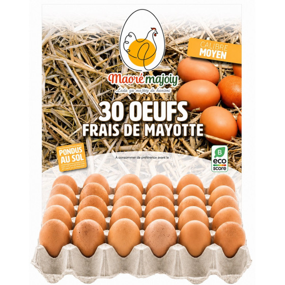 OEUFS MAORÉ MAJOIY FRAIS X30