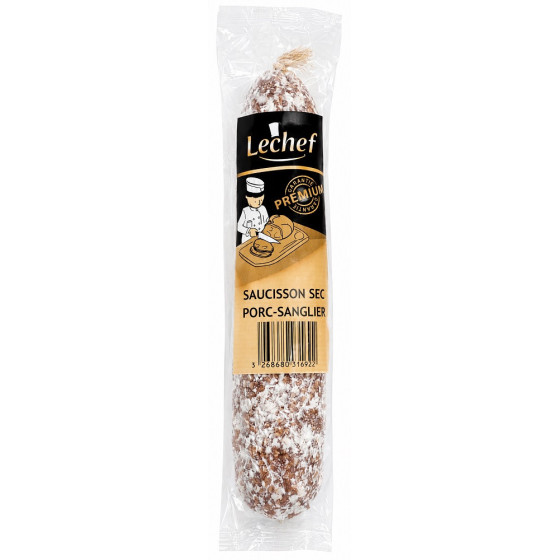 SAUCISSON SEC LECHEF PORC SANGLIER 150G