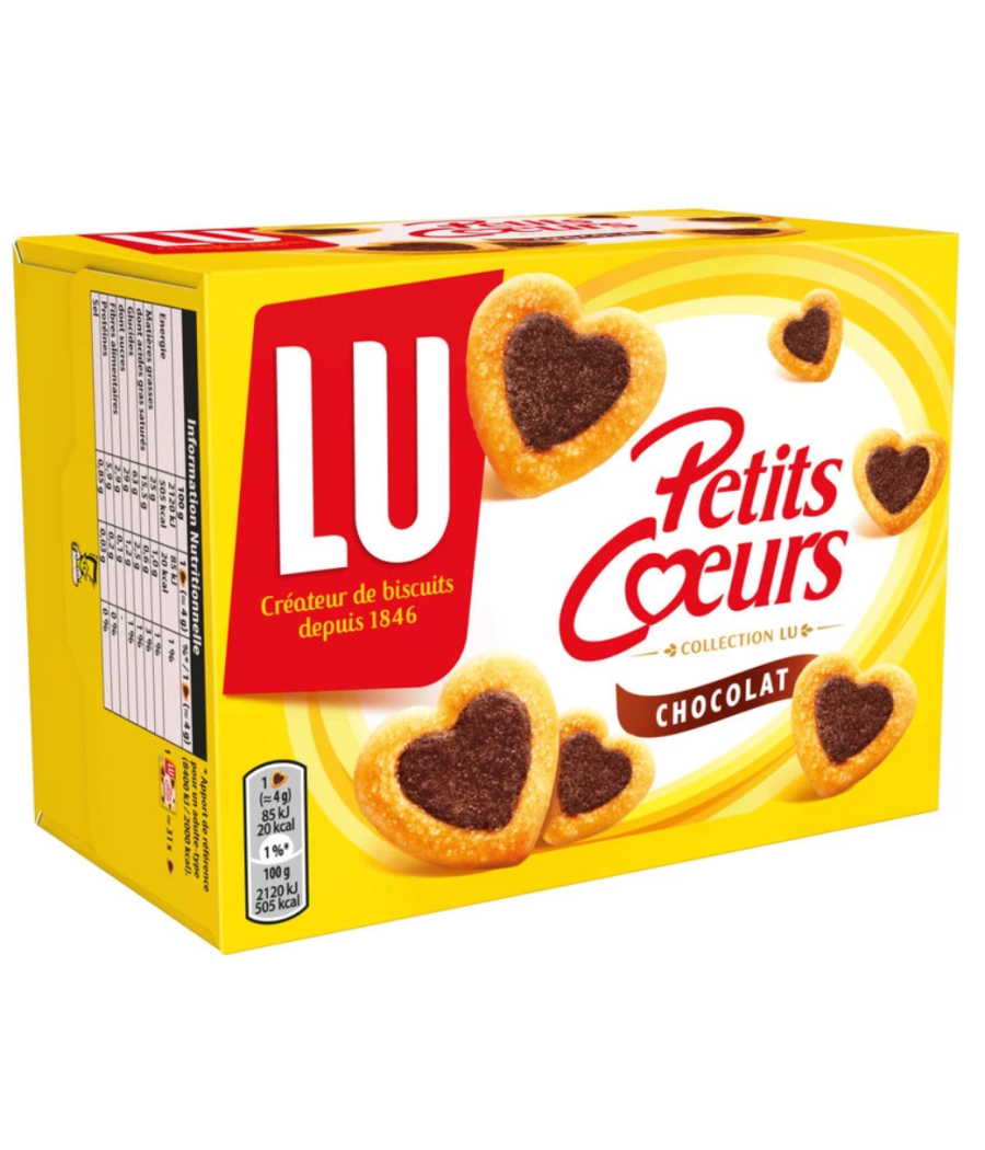 PETITS COEURS CHOCOLAT LU 125G