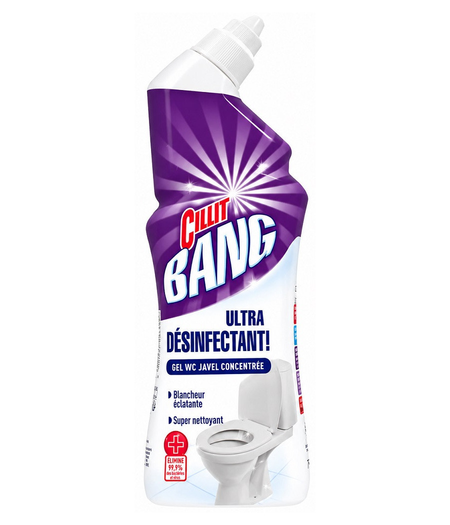 GEL WC CILLIT BANG NETTOYAGE ET DÉSINFECTANT 750ML