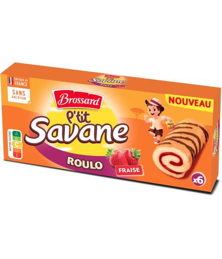 GATEAU P'TIT SAVANE ROULO FRAISE BROSSARD 150G