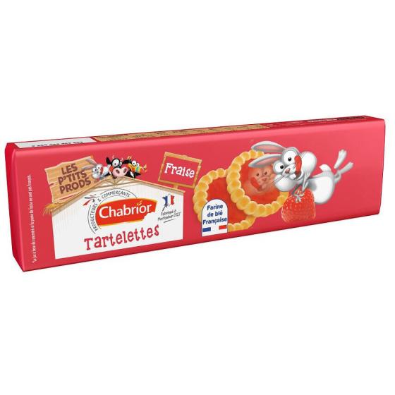 TARTELETTES FRAISE RONDES CHABRIOR 150G