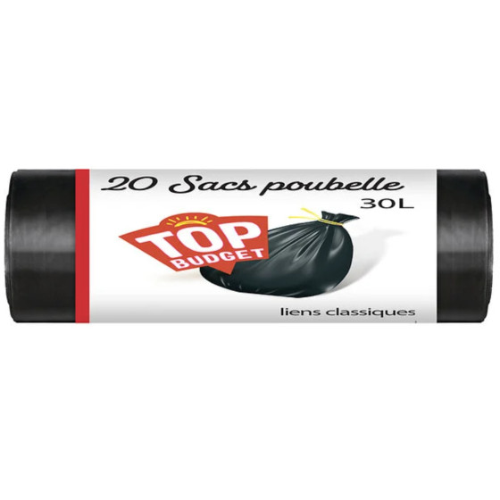 SAC POUBELLE TOP BUDGET 20X30L