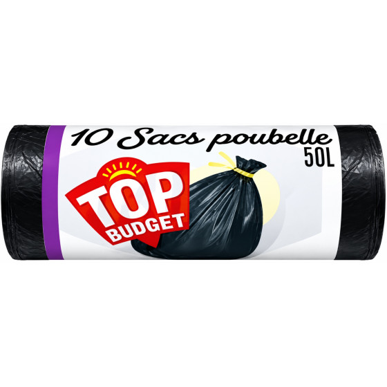 SAC POUBELLE TOP BUDGET 10X50L