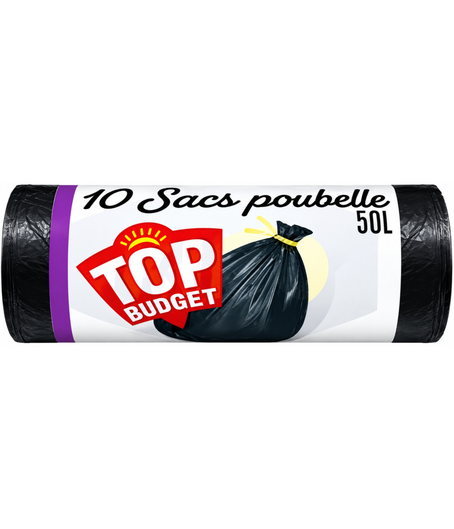 SAC POUBELLE TOP BUDGET 10X50L
