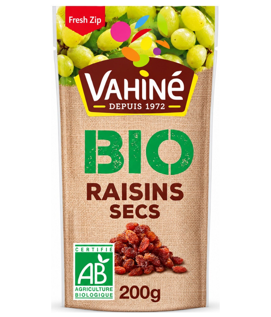 RAISINS SECS BIO VAHINE 200G