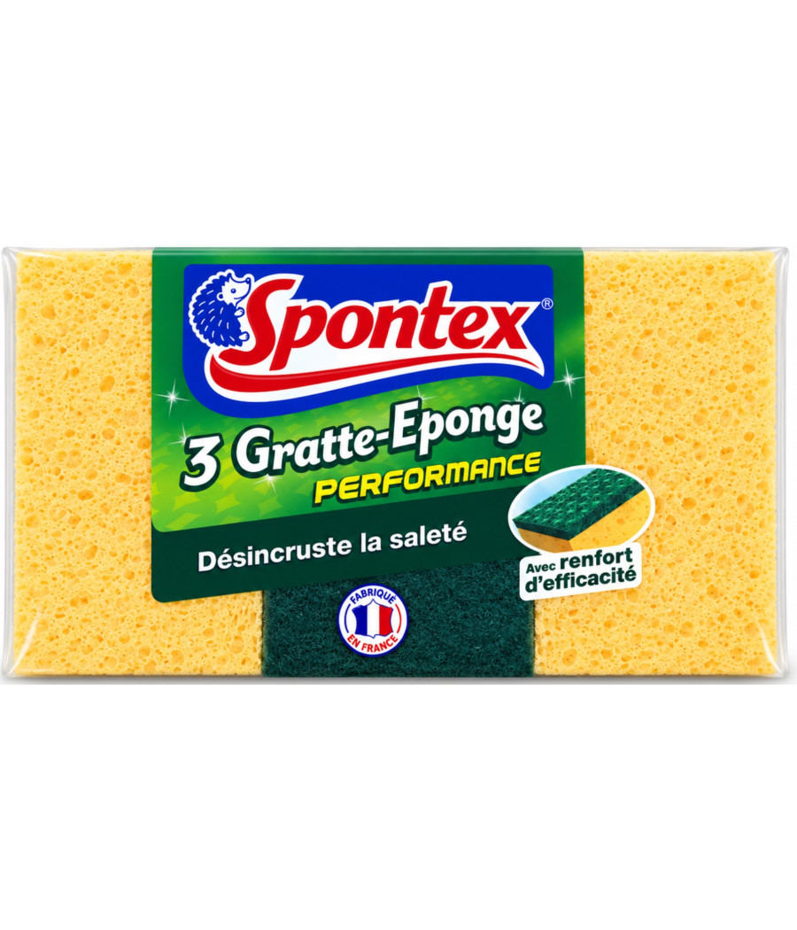 GRATTE EPONGE PERFORMANCE SPONTEX X3