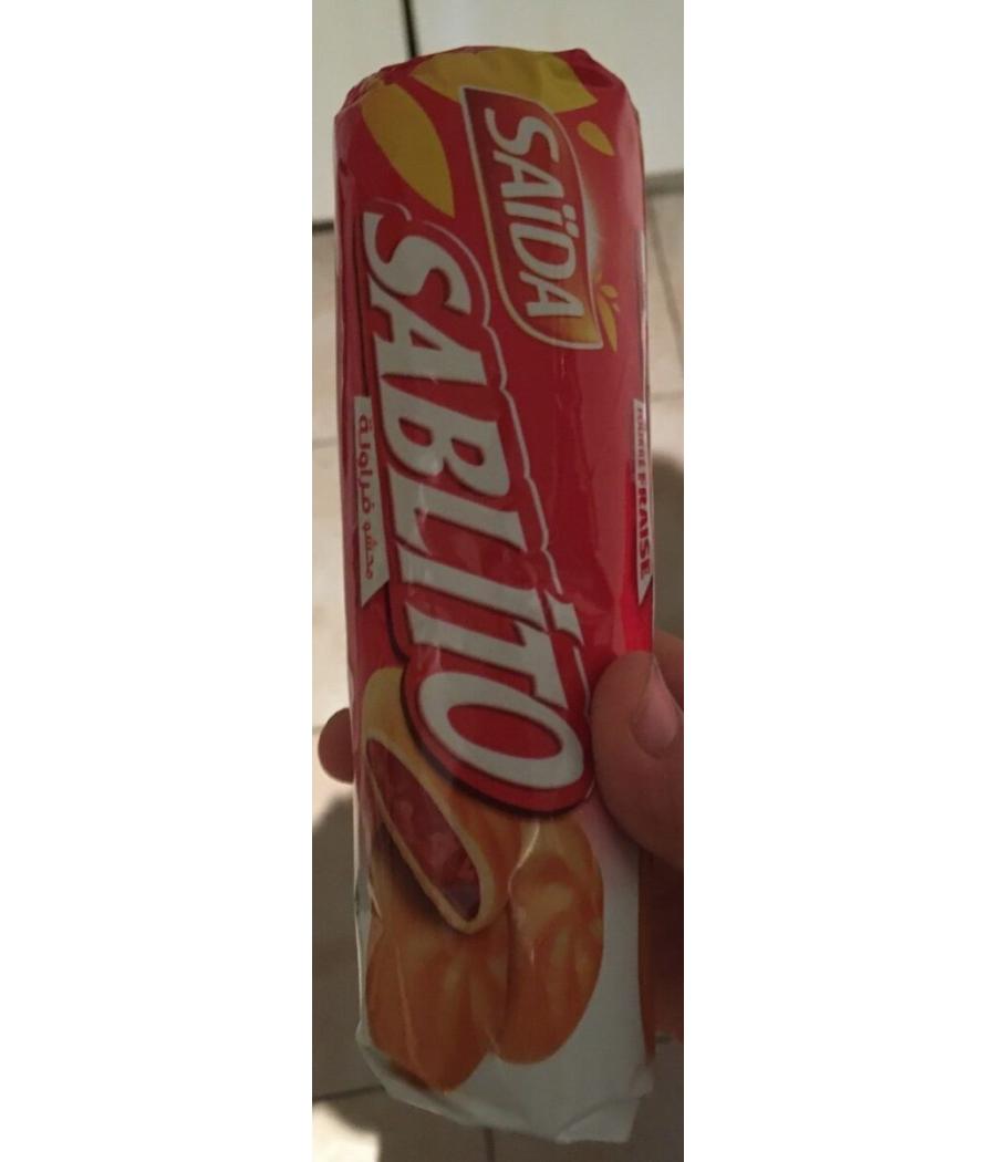 BISCUITS SABLITO FOURRE A LA FRAISE SAIDA 128G