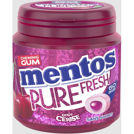 CHEWING-GUM PURE FRESH CERISE MENTOS 100G