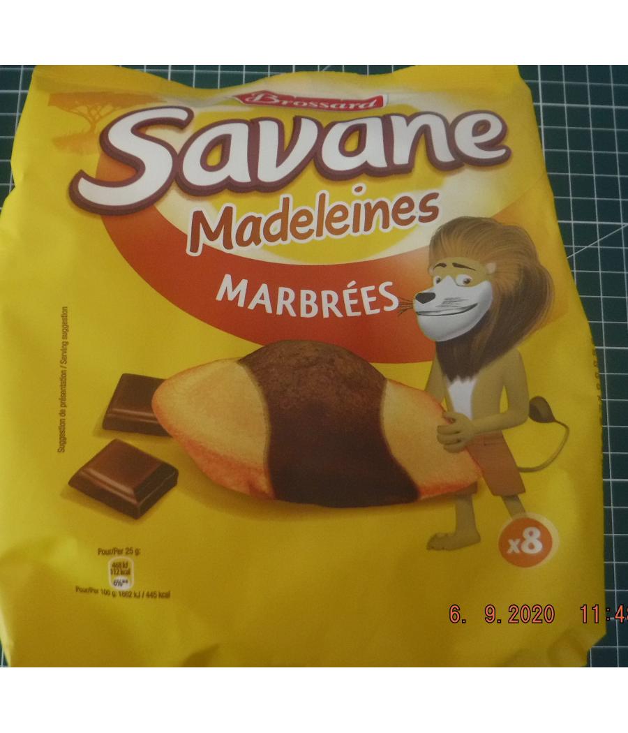 MADELEINES COQUILLES MOELLEUSES MARBREES SAVANE 200G