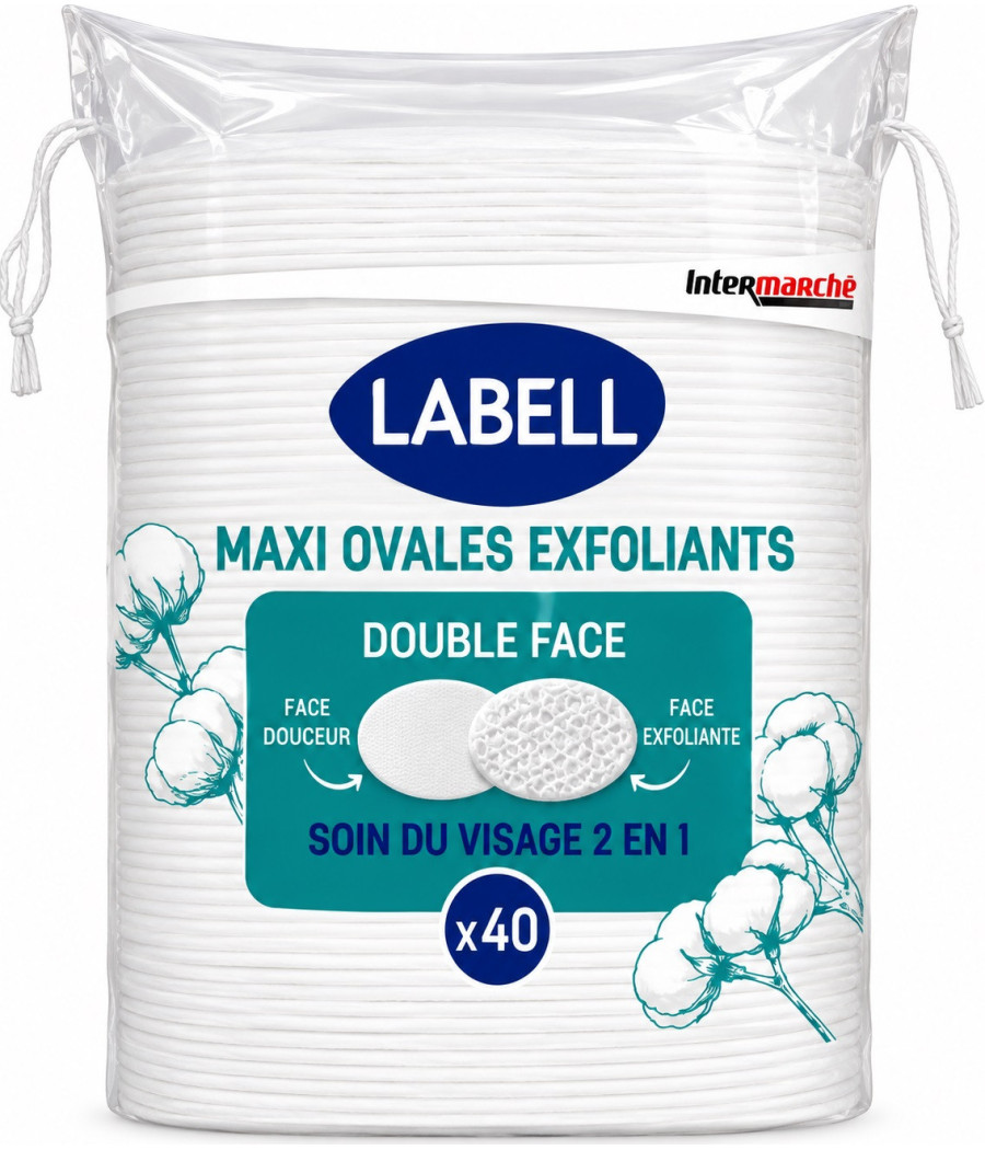 MAXI OVALES EXFOLIANTS LABELL 2EN1 X40