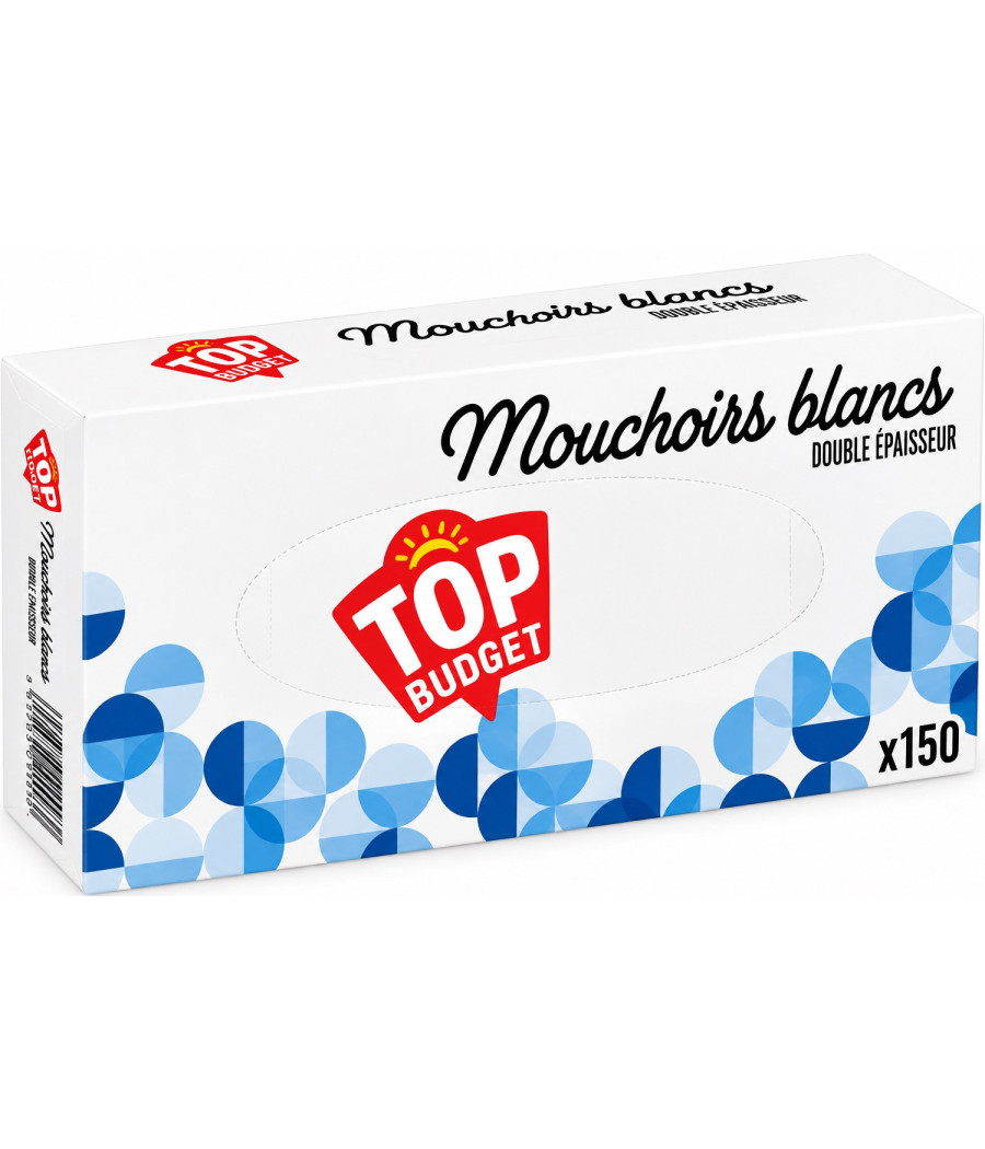 BOITE DE MOUCHOIRS TOP BUDGET X150