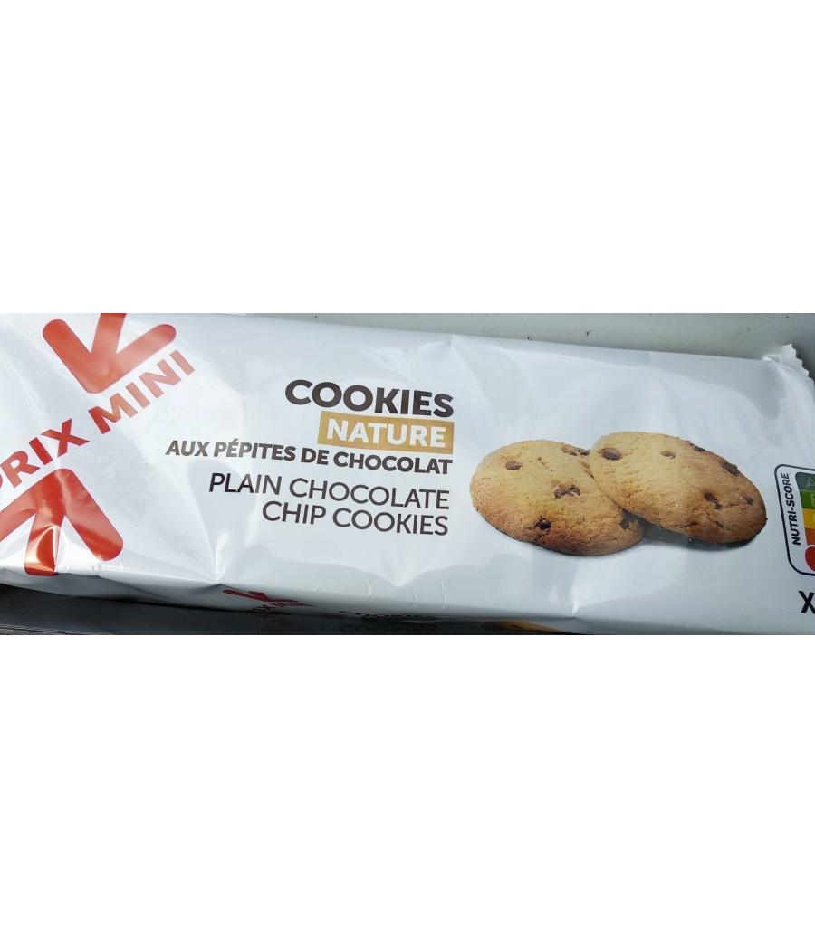 COOKIES NATURE AUX PEPITES DE CHOCOLAT TOP BUDGET  200G