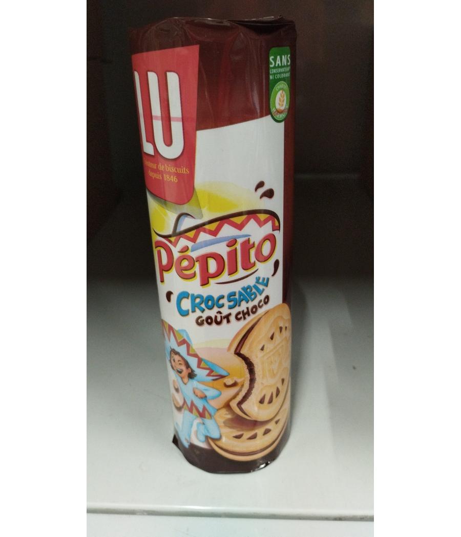 BISCUITS PEPITO CROC SABLE GOUT CHOCOLAT LU  294G