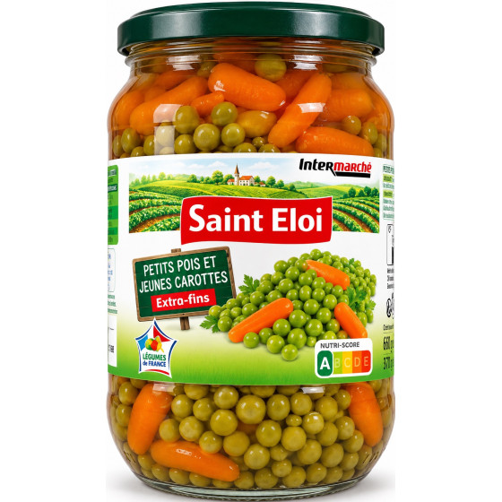 PETITS POIS EXTRA FINS ET CAROTTES SAINT ELOI 720ML