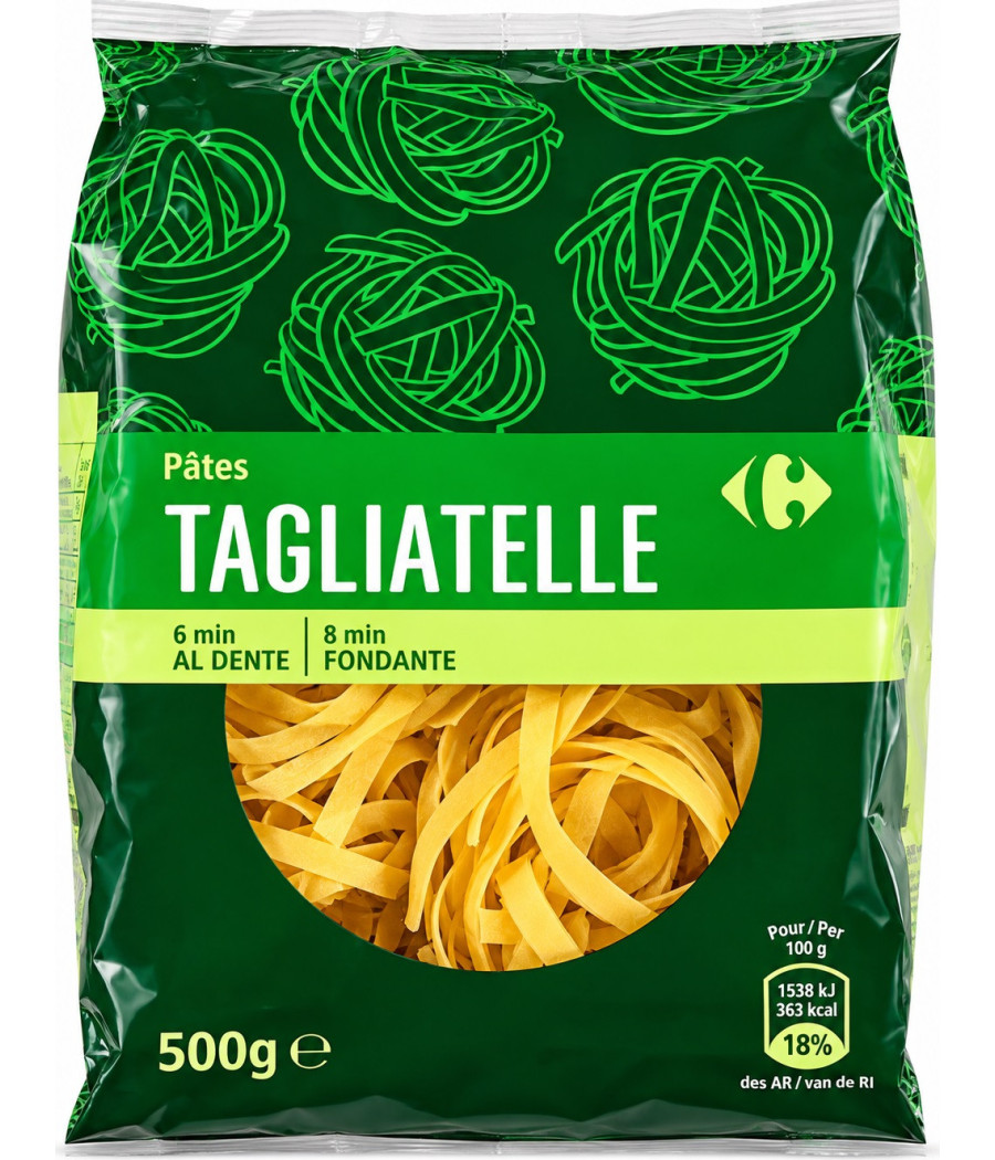 PÂTES TAGLIATELLES CARREFOUR 500G