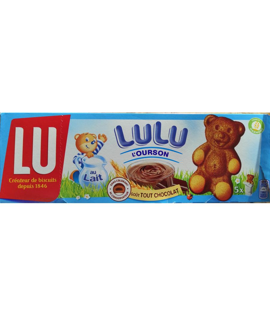 GATEAUX L'OURSON FOURRES AU  CHOCOLAT LU 150G