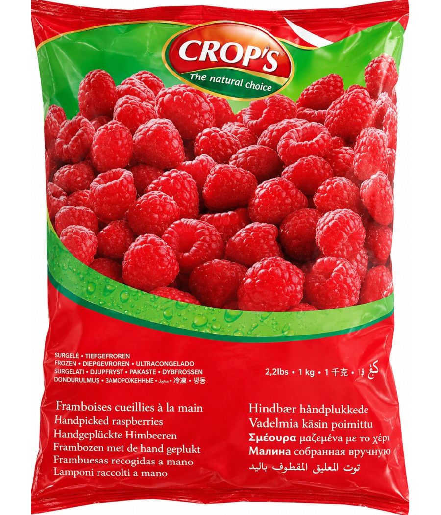 FRAMBOISES SURGELÉES CROPS 1KG