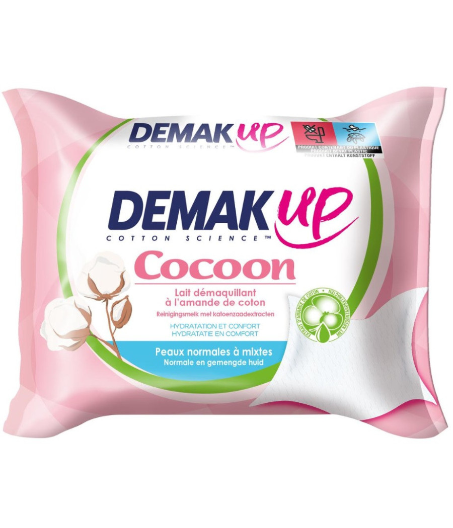 LINGETTES DEMAQUILLANTES COCOON DEMAK UP X25