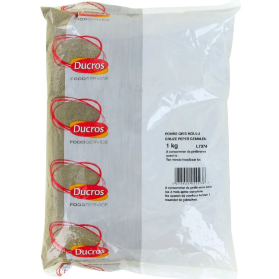 POIVRE GRIS MOULU DUCROS 1KG