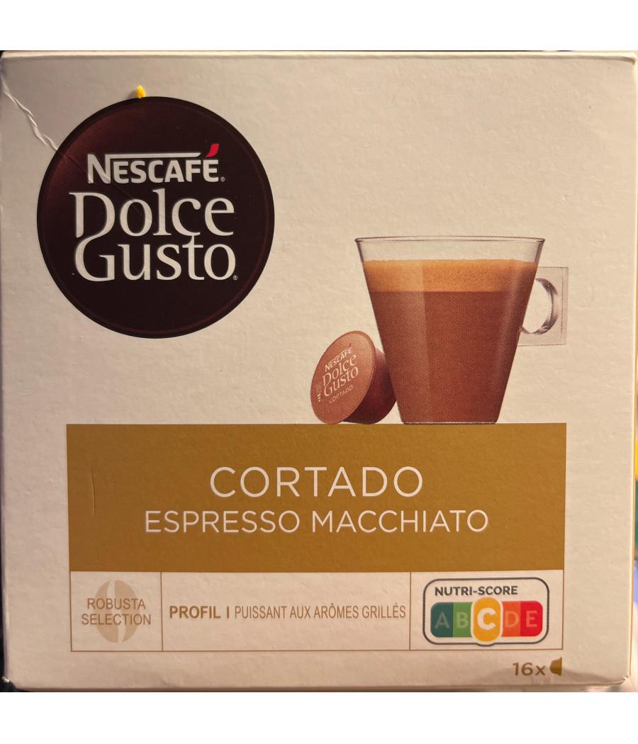 NESCAFE DOLCE GUSTO ESPRESSO MACCHIATO CORTADO X16 CAPSULES