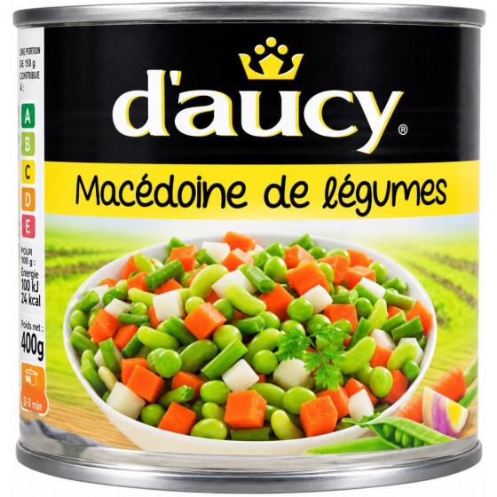 MACEDOINE DE LEGUMES D'AUCY 400G