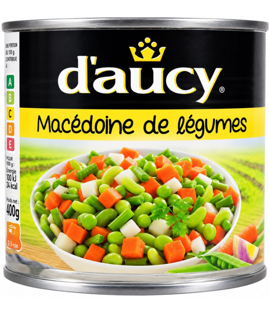 MACEDOINE DE LEGUMES D'AUCY 400G