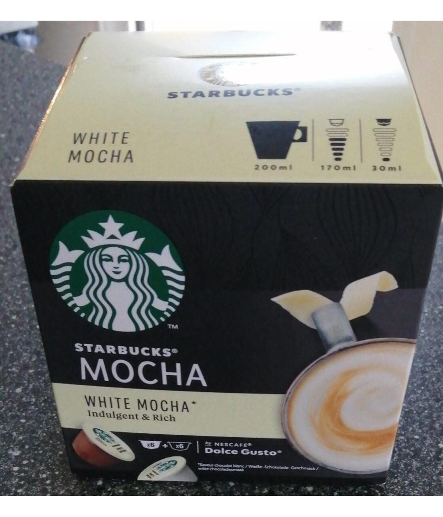 DOLCE GUSTO WHITE MOCHA STARBUCKS BY NESCAFE 12 CAPSULES