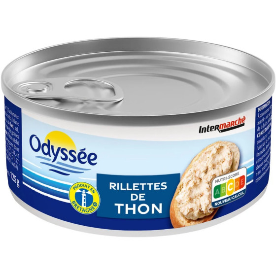 RILLETTES DE THON ODYSSEE 125G