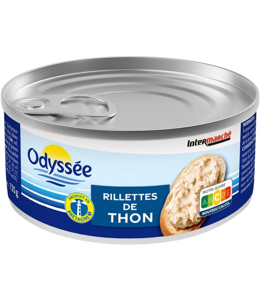 RILLETTES DE THON ODYSSEE 125G