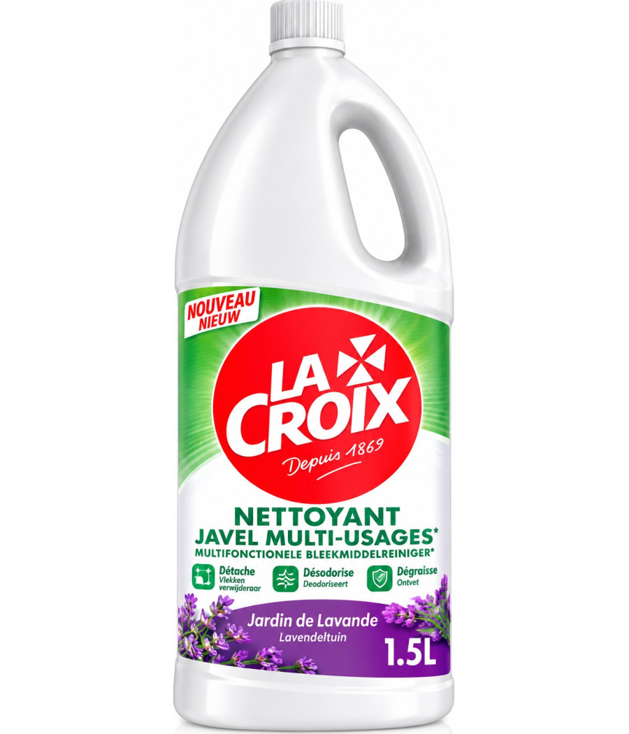 NETTOYENT JAVEL MULTI-USAGE JARDIN DE LAVANDE LA CROIX 1.5L