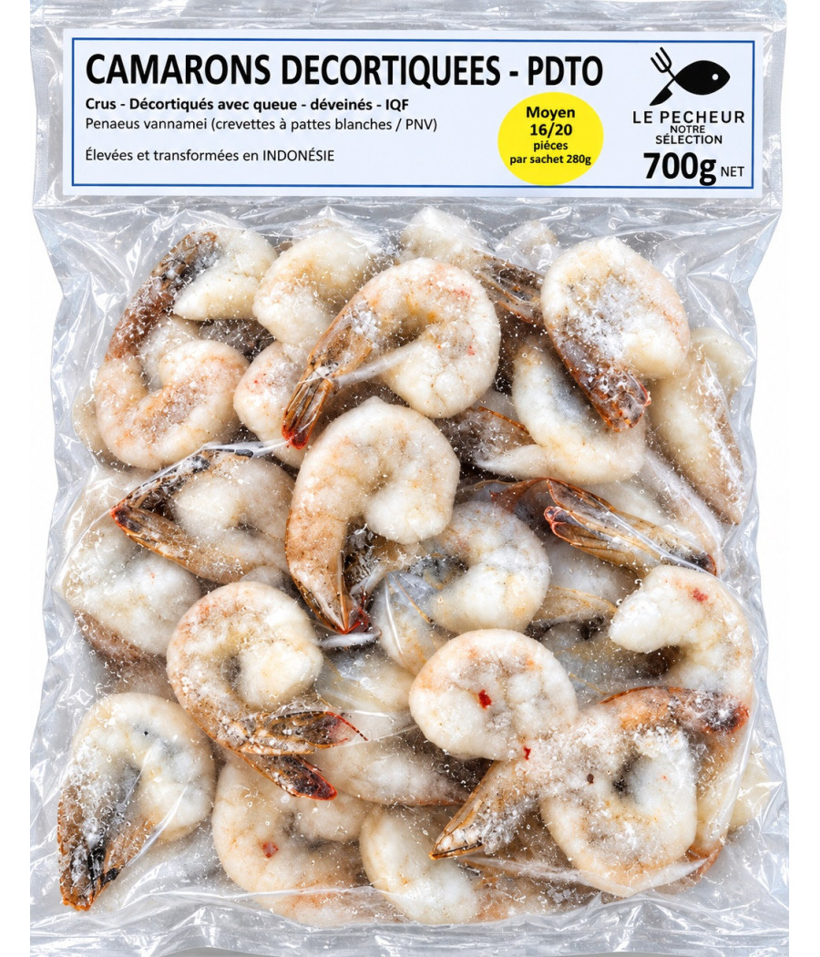 CREVETTES CAMARON DECORTIQUE CONGELE TROPICALE 700G