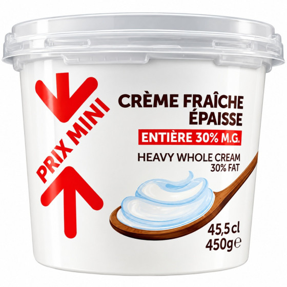 CREME FRAICHE EPAISSE 30% MG PRIX MINI 450G