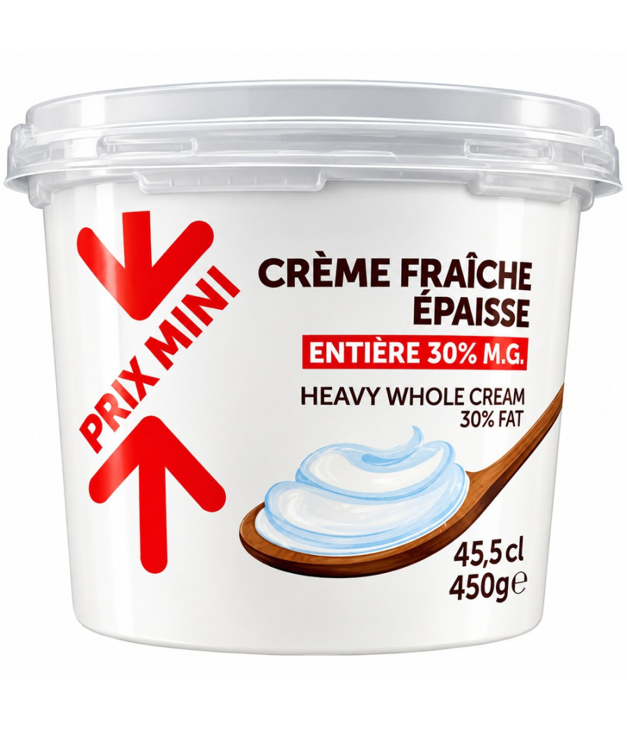 CREME FRAICHE EPAISSE 30% MG PRIX MINI 450G