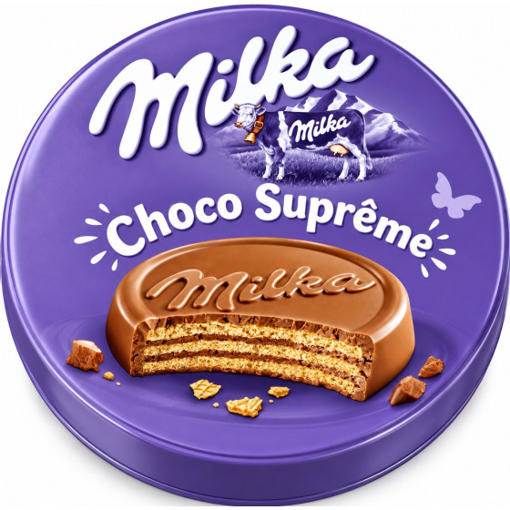 CHOCO SUPREME GAUFRETTE CROUSTILLANTE AU CHOCOLAT AU LAIT 30G MILKA