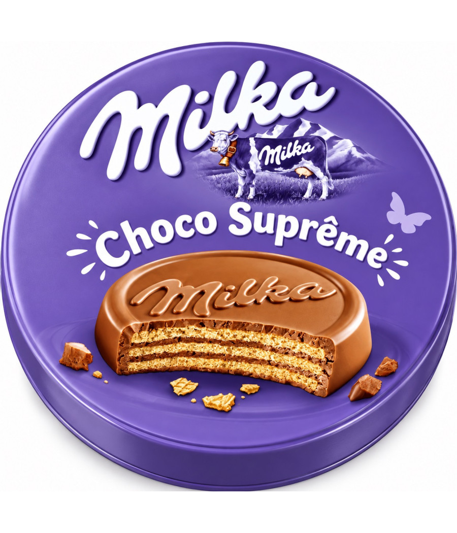 CHOCO SUPREME GAUFRETTE CROUSTILLANTE AU CHOCOLAT AU LAIT MILKA 30G